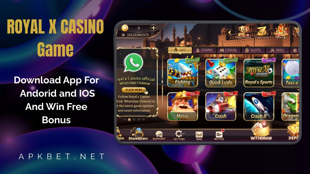 Royal x Casino Game Intetface