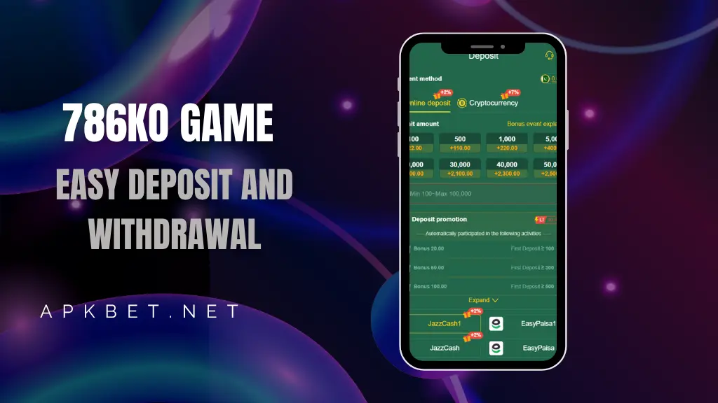 786ko game easy deposit and withdraw