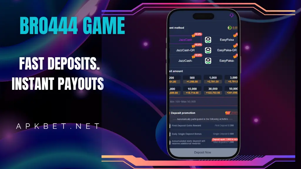 Bro444 game easy deposit and withdraw
