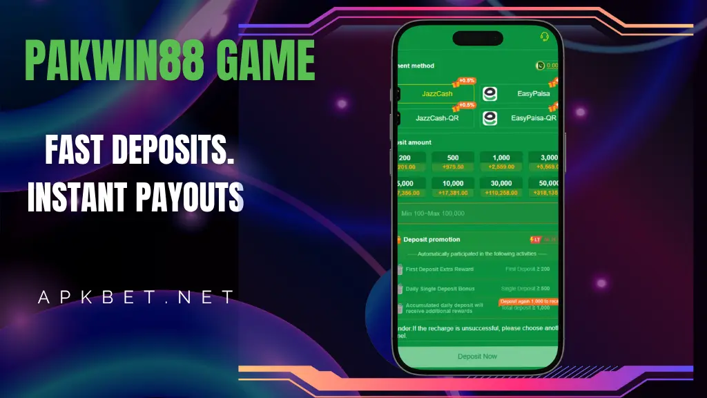 Pakwin88 game easy deposit and withdraw
