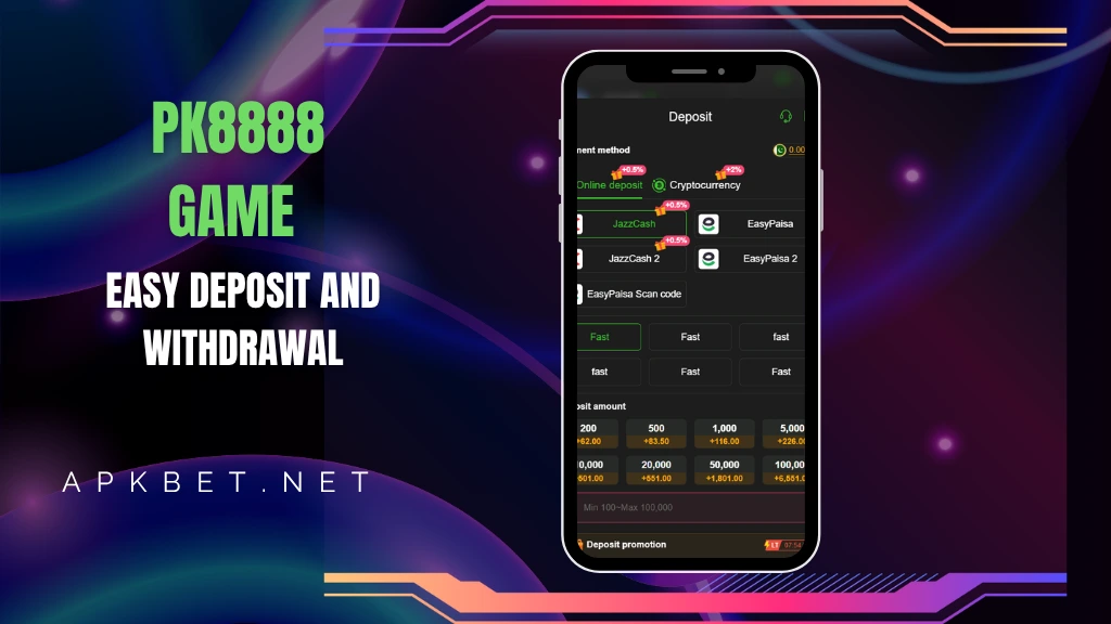 pk8888game easy deposit free withdraws